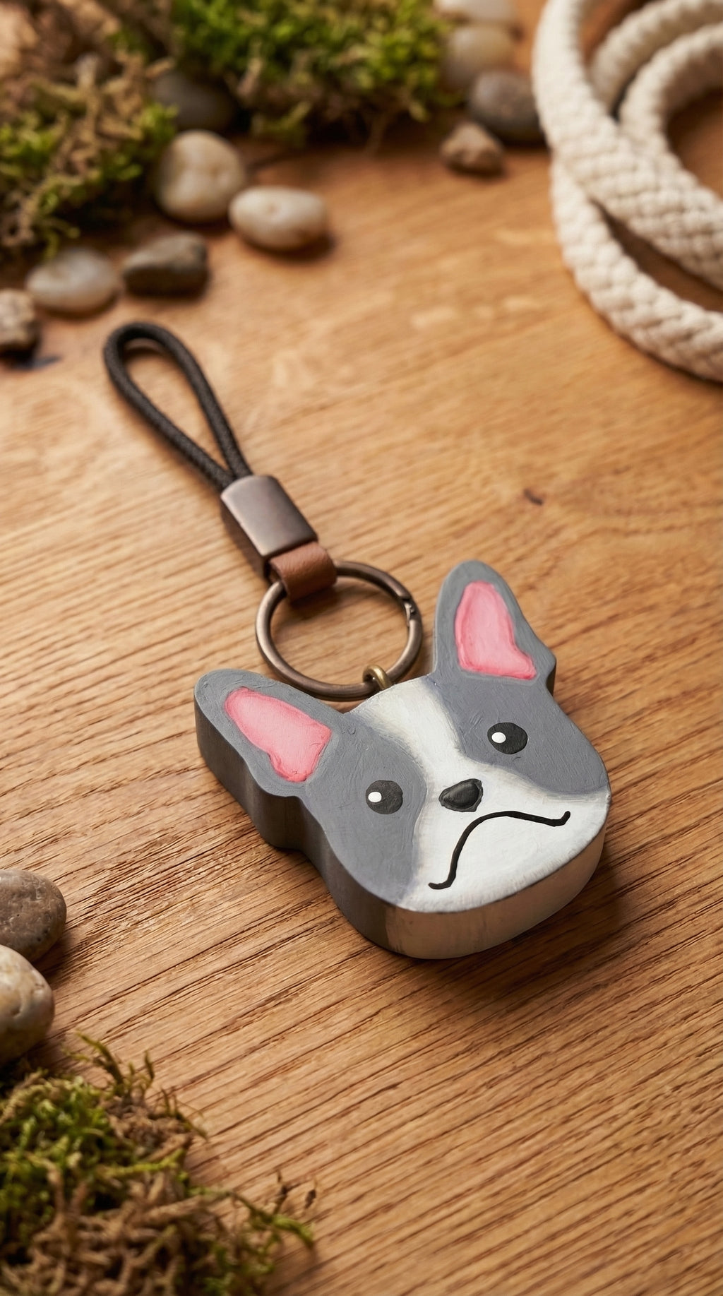 Caritas de Perro — Llavero/Collar