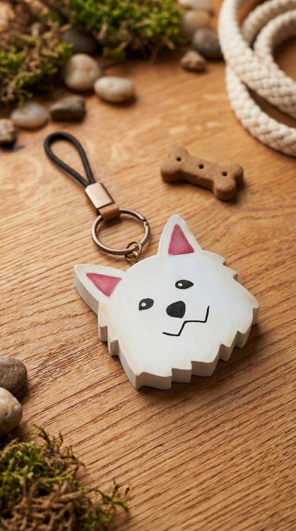 Caritas de Perro — Llavero/Collar