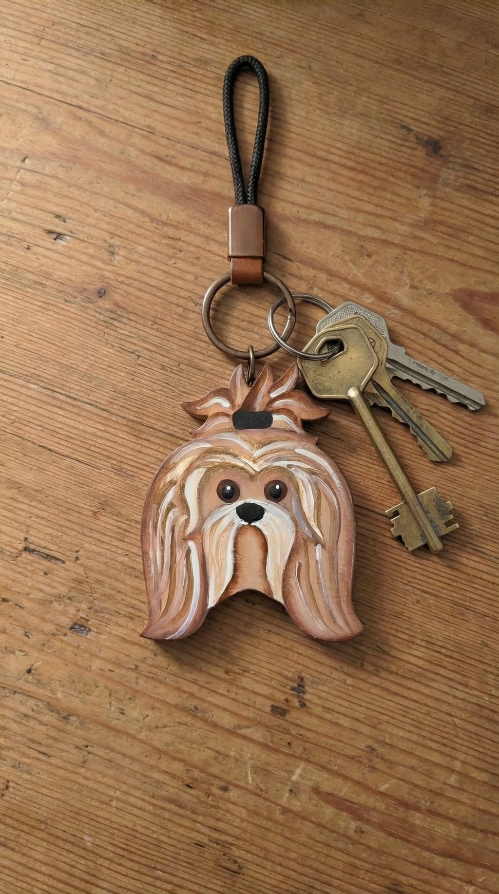 Caritas de Perro — Llavero/Collar
