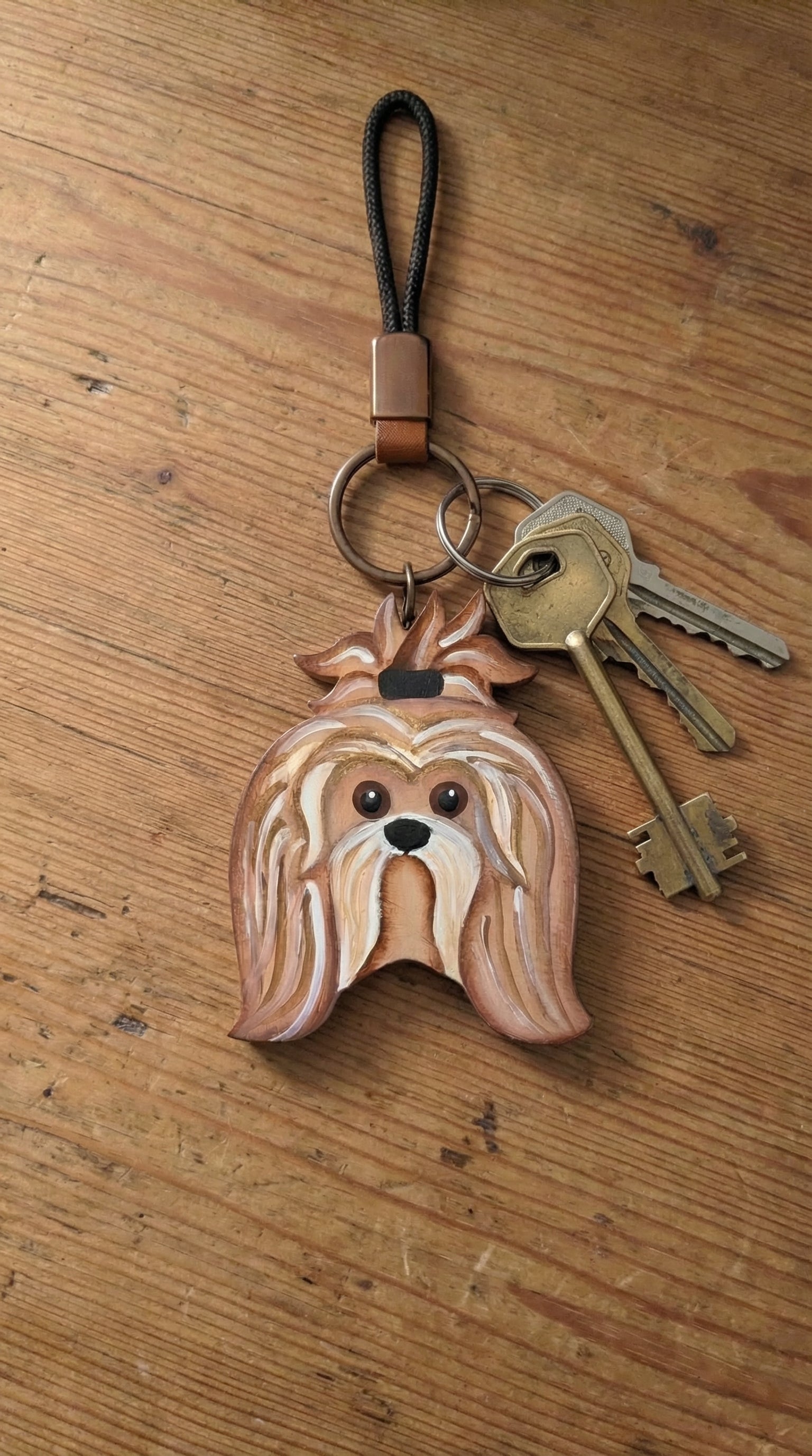 Caritas de Perro — Llavero/Collar